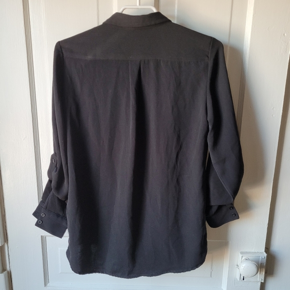 Black Button Up Shirt - Picture 4 of 6